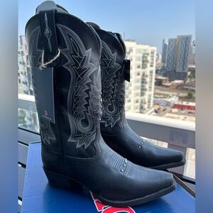 Durango Black Heeled Boots